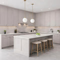 Dune Gray Shaker Modern-Style Kitchen Cabinets